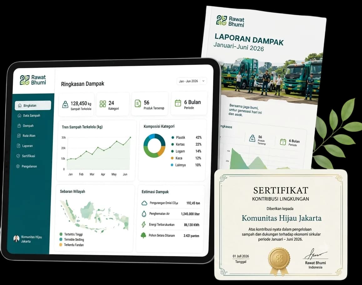 Laporan dampak dan sertifikat komunitas